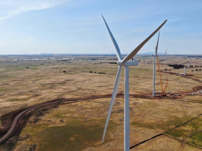 Tilt Renewables' Dundonnell wind farm under construction. Picture: SUPPLIED