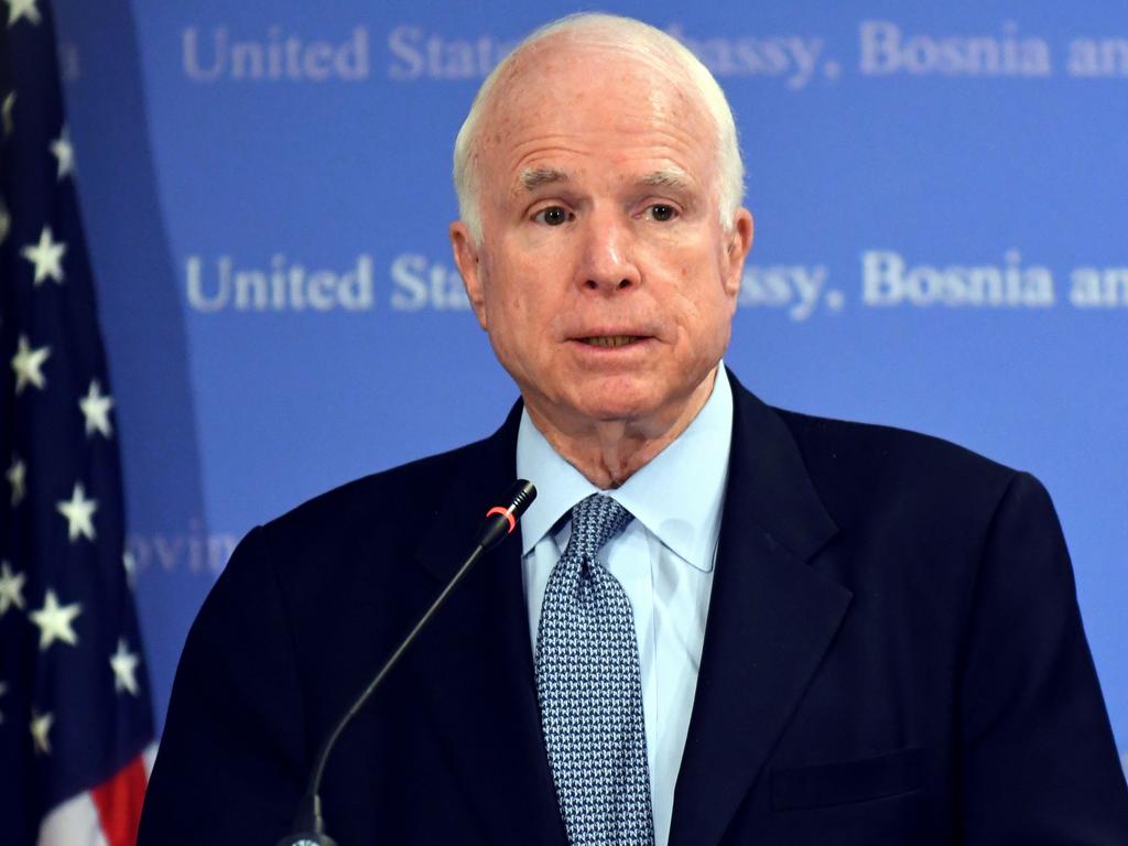 US Senator John McCain. Picture: AFP