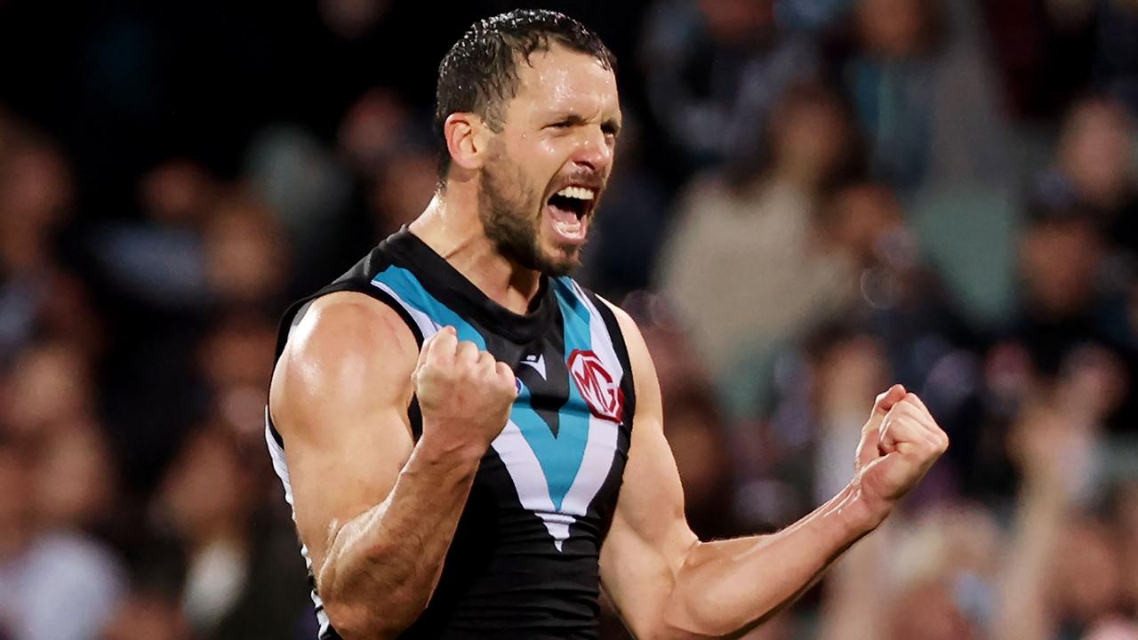 Boak could be used as the substitute against Collingwood. (Photo by James Elsby/AFL Photos via Getty Images)