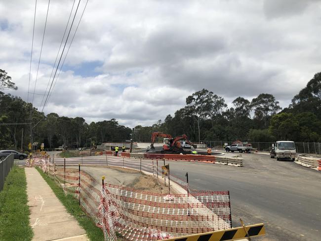 The long-awaited Rouse Rd bridge project in Rouse Hill is coming along nicely.