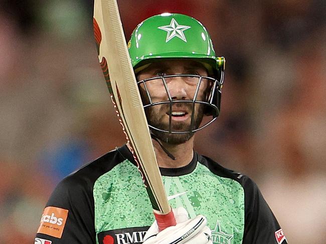 MELBOURNE, AUSTRALIA - JANUARY 15: Glenn Maxwell of the Stars looks on during the BBL match between Melbourne Stars and Hobart Hurricanes at Melbourne Cricket Ground, on January 15, 2024, in Melbourne, Australia. (Photo by Jonathan DiMaggio/Getty Images)