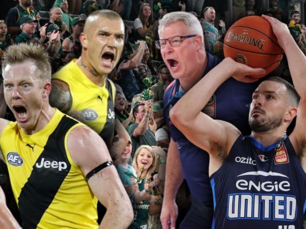 Melbourne United has drawn on the experience of AFL club Richmond in a bid to silence the raucous Tasmania grand final crowd.