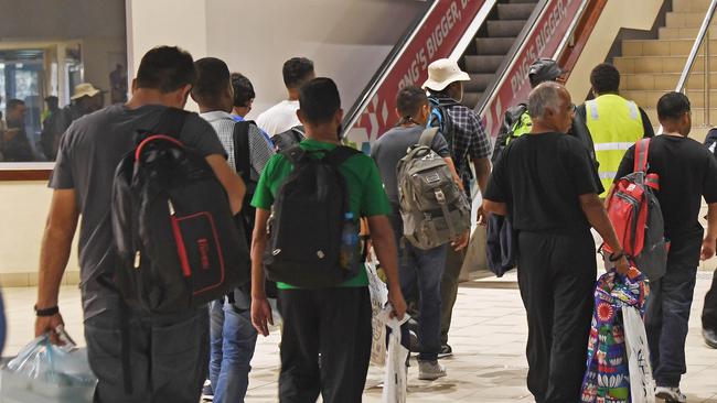 The Australian understands that the group of 24 asylum seekers will arrive in LA from Manila today. Picture: Brian Cassey