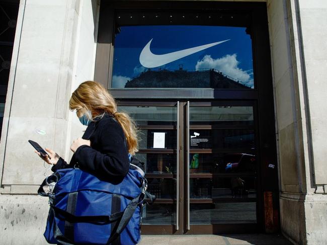 Nike closed most of its stores outside of China, South Korea and Japan on March 16. PHOTO: LUKE MACGREGOR/BLOOMBERG NEWS