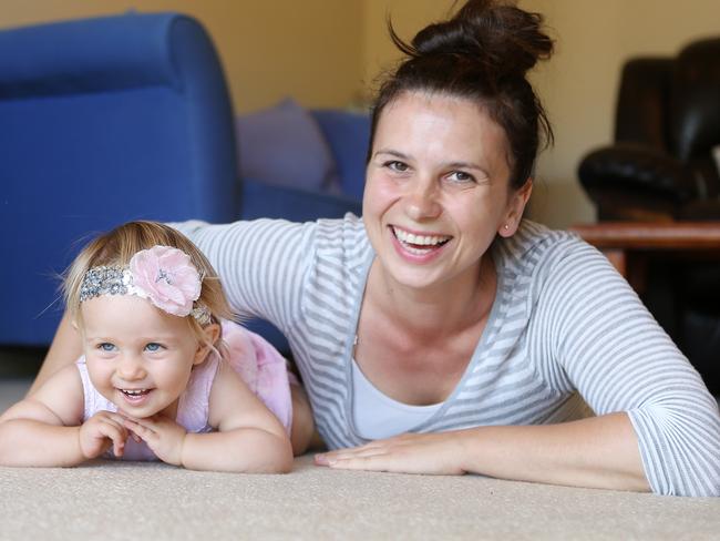 Isidora Milas, age one with her mum Tamara.