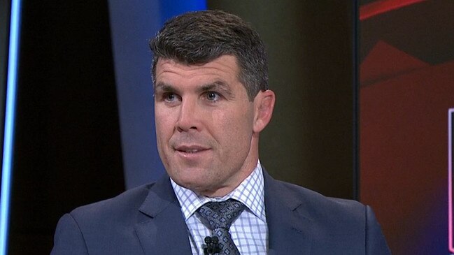 Michael Ennis was not too pleased. Photo: Fox Sports