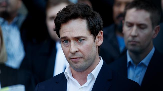 SYDNEY, AUSTRALIA - NewsWire Photos JUNE 1, 2023: Journalists Nick McKenzie address media after the judgment in Ben Roberts Smith v Nine. Picture: NCA NewsWire / Nikki Short