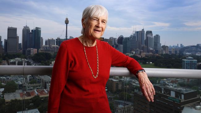 25/9/24: Elizabeth Evatt, 90, former chief justice of the Family Court of Australia at her home to go with Health series - Aging well. John Feder/The Australian.