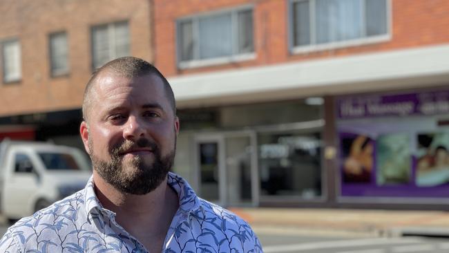 Ousted Liberal candidate Benjamin Britton during his Cunningham United Australia Party candidacy. Picture: Dylan Arvela
