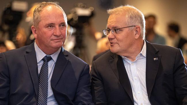 Deputy Prime Minister Barnaby Joyce and Prime Minister Scott Morrison.