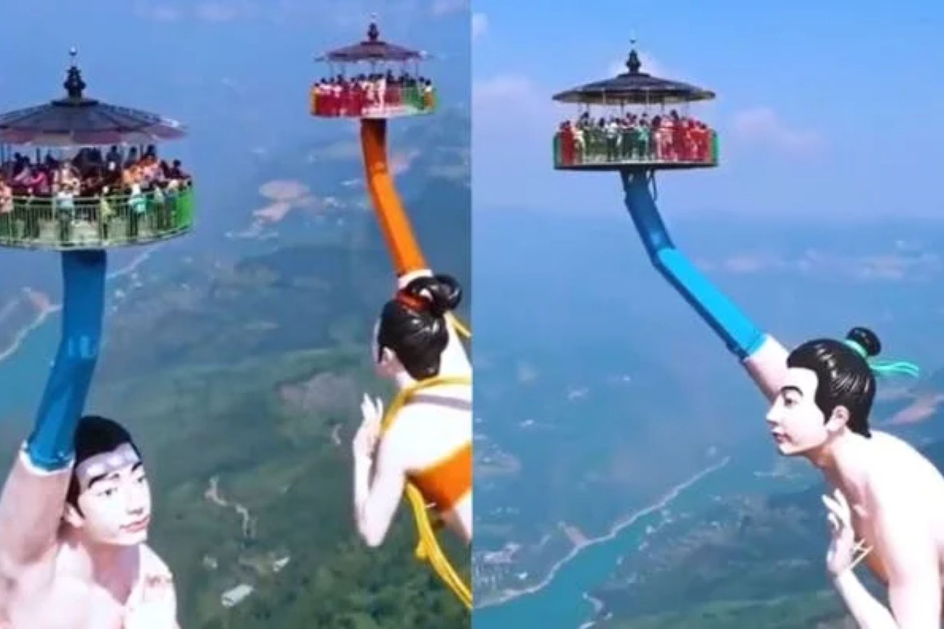 Would You Go On China S Flying Kiss Here S Why The World S Tallest Attraction Ride Is So Terrifying Gq