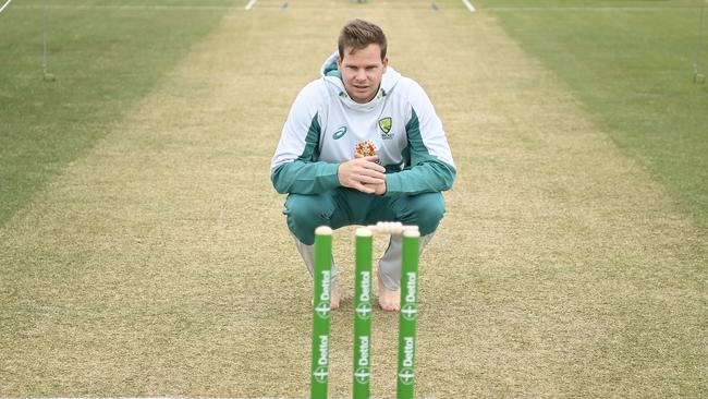 TOWNSVILLE, AUSTRALIA - AUGUST 28: Steve Smith of Australia looks on before the start of game one of the One Day International Series between Australia and Zimbabwe at Riverway Stadium on August 28, 2022 in Townsville, Australia. (Photo by Ian Hitchcock/Getty Images)