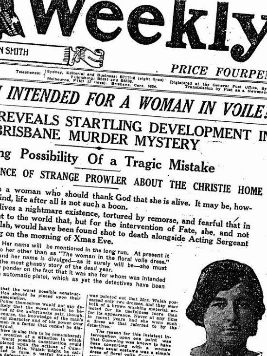 A newspaper article from 1926 discusses the possibility Mrs Walsh was murdered in a case of mistaken identity. Picture: Supplied