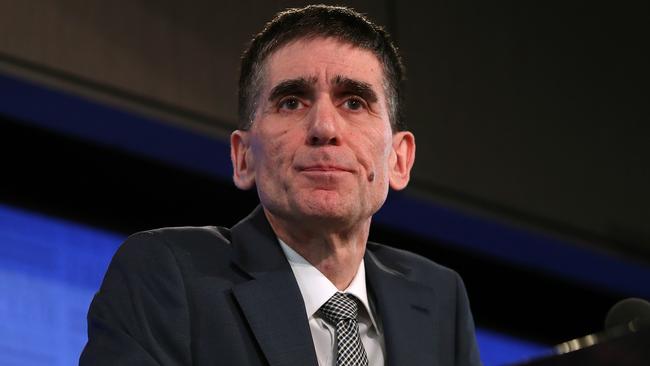 Federal President of the AMA Dr Tony Bartone addressing the National Press Club in Canberra. Picture: Kym Smith