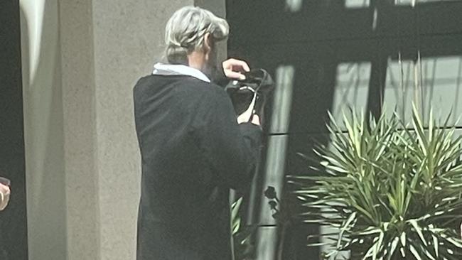 Shane Holtham leaves Mildura Magistrates' Court to be assessed for a community corrections order. Picture: Stuart Kavanagh