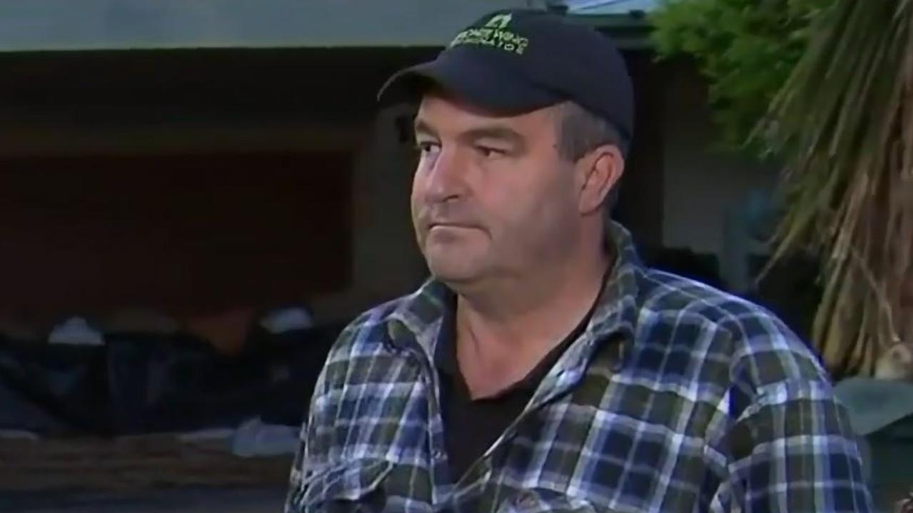 Echuca resident Nicholas Dean said he was made to feel like his house was “not worth saving”. Picture: Nine News