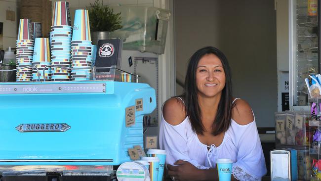 Paola Pearse, co-owner of Nook Espresso, the Coast’s best hole-in-the-wall joint. Photo: Glenn Hampson