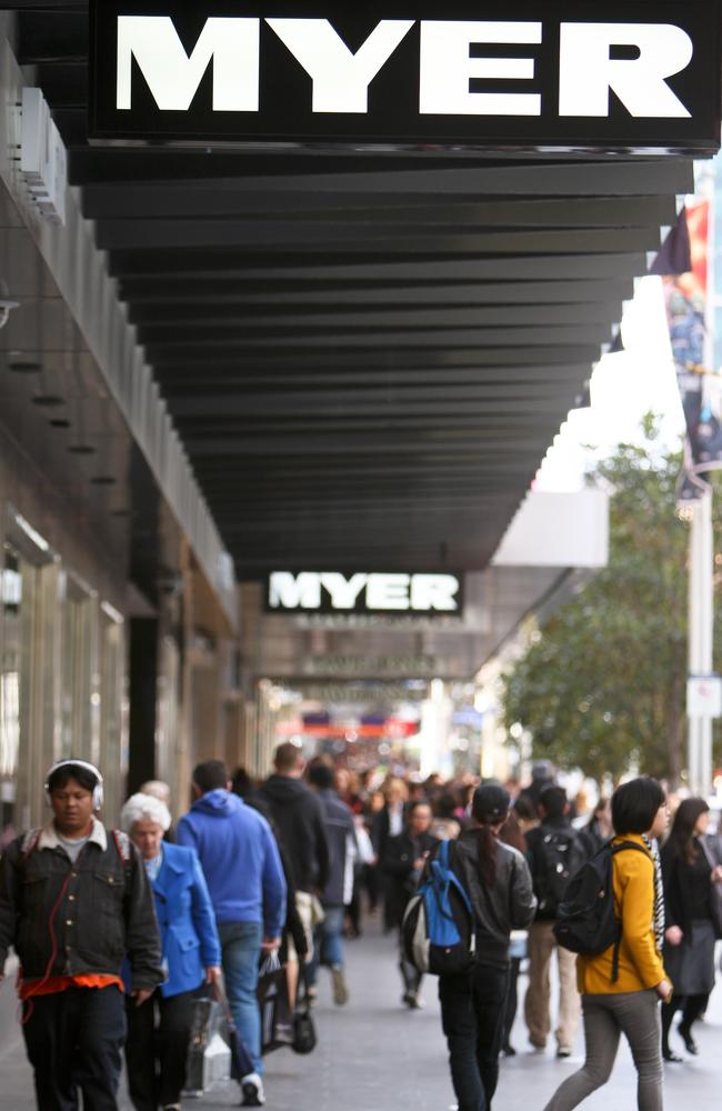 General image of a Myer store.