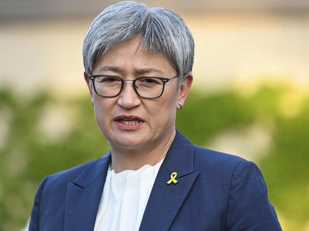 Foreign Minister Penny Wong said Australia would not ‘stand by and allow the situation in Afghanistan to become a ‘new normal’’. Picture: NCA NewsWire/Martin Ollman