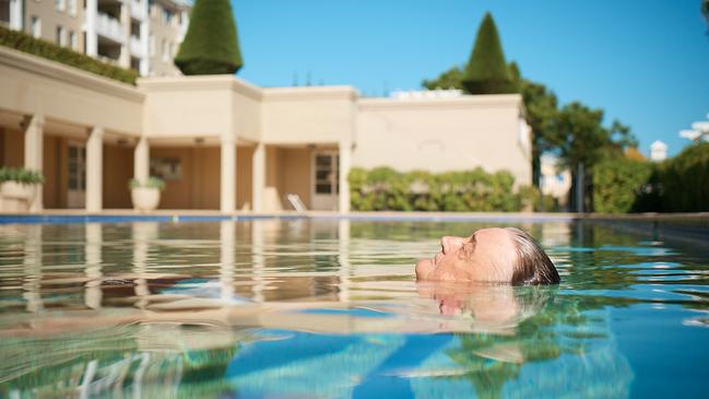 Arthur Laundy swims and plays golf. Picture: Nic Walker