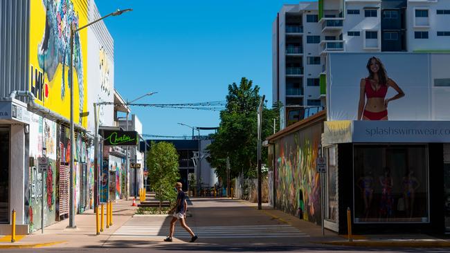 Streets around Darwin have been quieter. Picture: Che Chorley