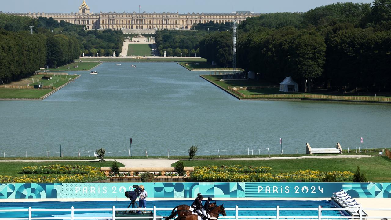Not a bad backdrop to the equestrian competition: the Palace of Versailles is one of the most stunning venues at these Olympic Games. Picture: Mike Hewitt/Getty Images