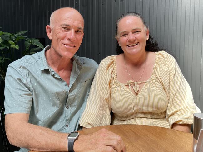 Stephen and Tanya supply roots with fresh veggies from their farm up in the Sarina Range. Photo: Fergus Gregg