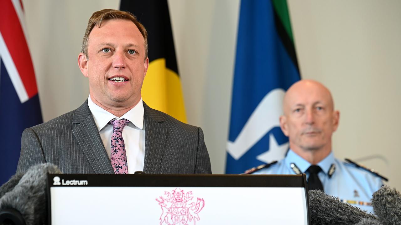 Premier Steven Miles says Queensland’s new Police Commissioner Steve Gollschewski will be a great leader.Picture: NCA NewsWire / John Gass