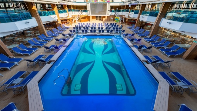 Grab a sunlounger early on the Lido Deck. Photography: Andy Green.