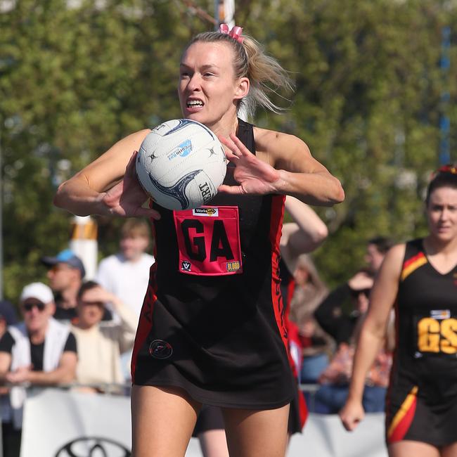 Newtown &amp; Chilwell’s Julia Woolley starred in another flag for the club. Picture: Alan Barber