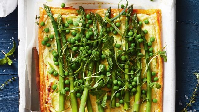 Spring vegetable tart, and Zucchini and ricotta tart.