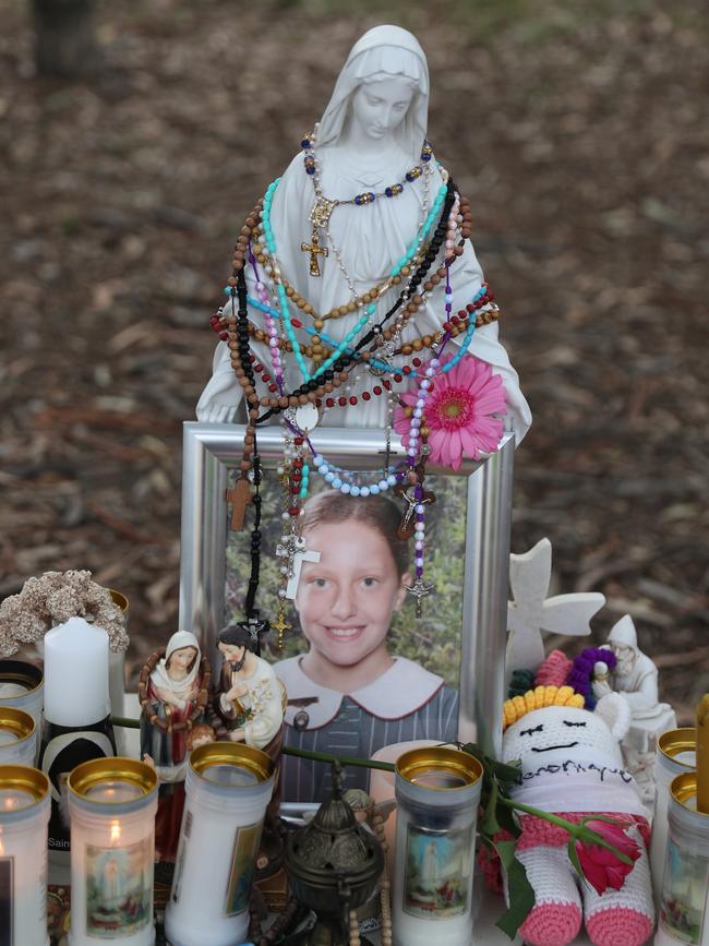 A memorial to Veronique. Picture: John Grainger