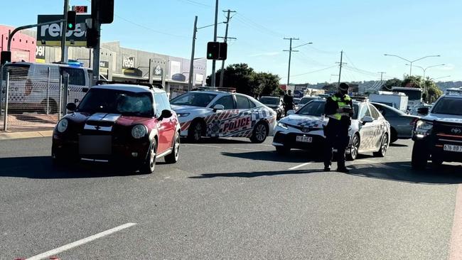 Emergency crews on scene at a serious car and bicycle collision along Nicklin Way at Minyama. Picture: Contributed