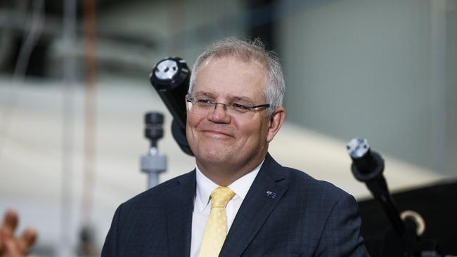 Prime Minister Scott Morrison says Australia’s defence pivot and $270 billion spend has been welcomed by the region, but he has not heard from China. Picture: Sean Daveuy.