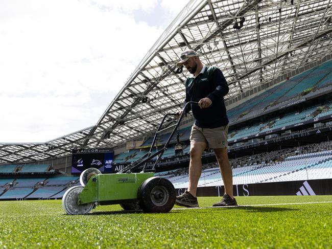 The Accor Stadium surface is looking a picture ahead of Sunday's NRL grand final.