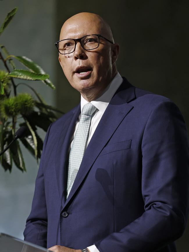 Opposition Leader Peter Dutton. Picture: Richard Dobson.