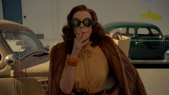 Susan Sarandon is riveting in her complete absorption in Bette Davis’s complex character.