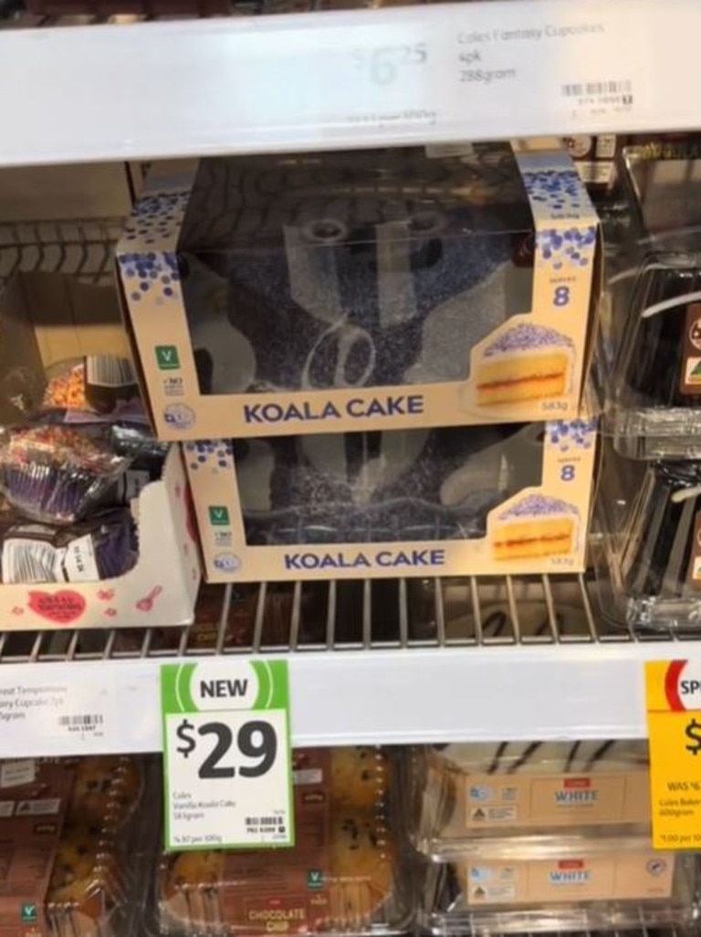 Many Australians have claimed the price of a new cake in Coles is ‘absurd’. Picture: TikTok/@nectoriouspapi