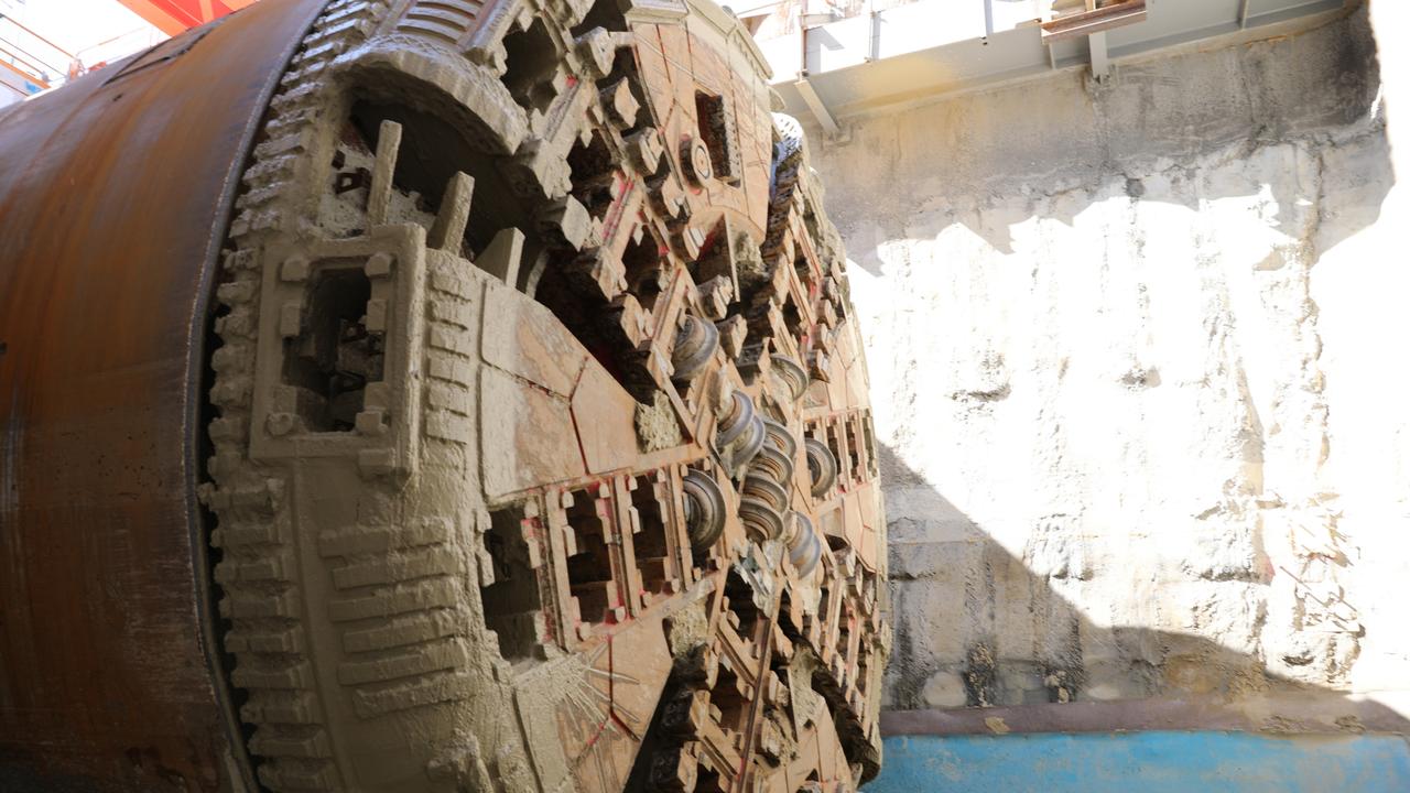 The modern TBMs on the Metro Tunnel have made quick progress. This one, named Joan, completed the journey from Arden Station to the tunnel’s western entrance in Kensington. Picture: Supplied