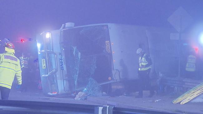 The horror crash occurred amid thick fog in the Hunter Region. Picture: Carey Harris