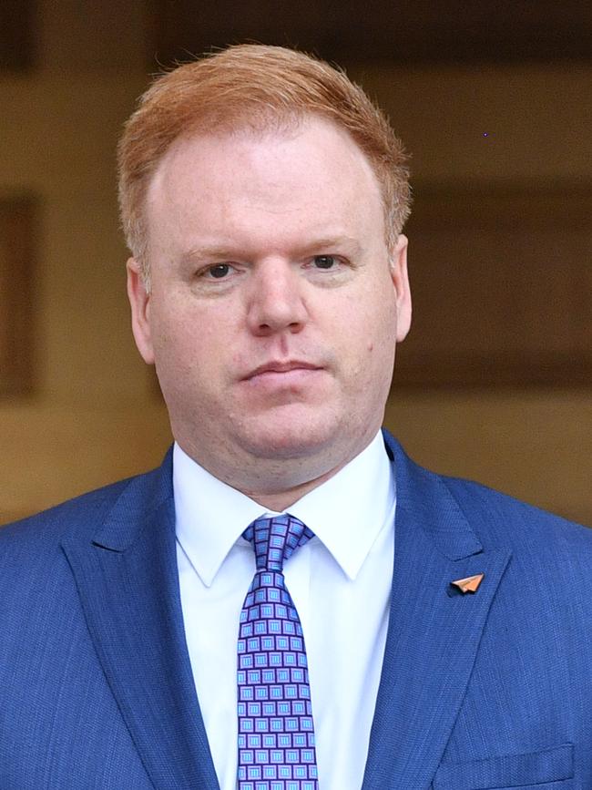 Richard Boyle is seen outside the Magistrates Court in Adelaide, Tuesday, July 30, 2019. (AAP Image/David Mariuz)