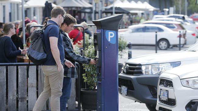 Motorists have complained about numerous problems with the new parking meters in Hobart’s CBD. Picture: MATHEW FARRELL