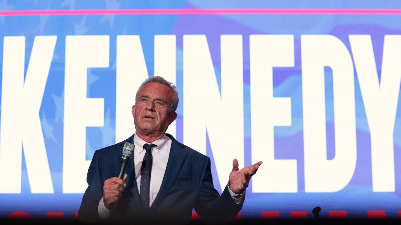 Independent presidential candidate Robert F Kennedy Jr. speaks at the Libertarian National Convention on May 24, 2024 in Washington, DC. Picture: Kevin Dietsch/Getty Images North America/Getty Images via AFP