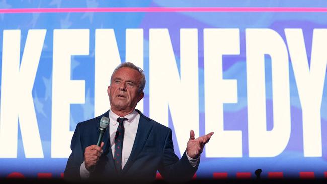 Independent presidential candidate Robert F Kennedy Jr. speaks at the Libertarian National Convention on May 24, 2024 in Washington, DC. Picture: Kevin Dietsch/Getty Images North America/Getty Images via AFP