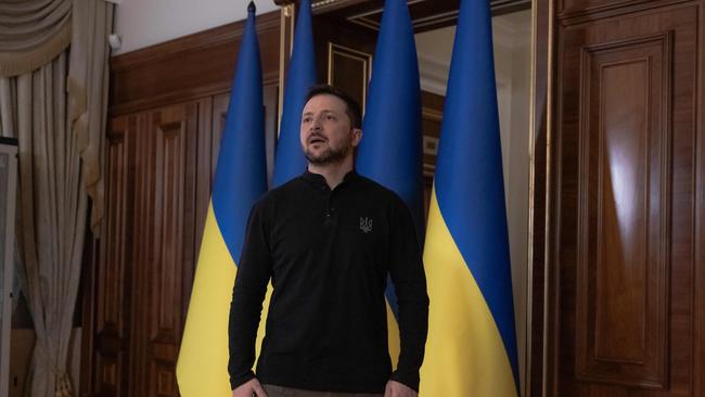 Ukrainian President Volodymyr Zelensky has called the Russian president’s response ‘highly predictable. Picture: AFP