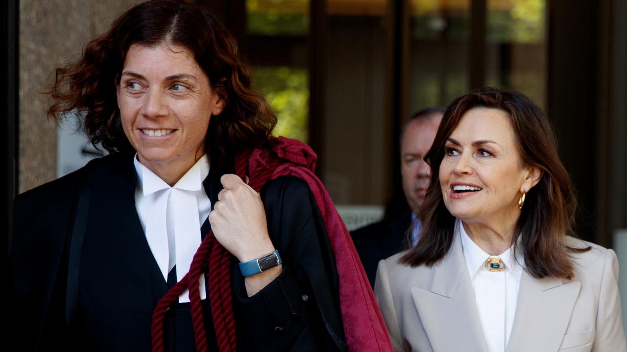 Barrister Sue Chrysanthou and Lisa Wilkinson. Picture: NewsWire/Nikki Short