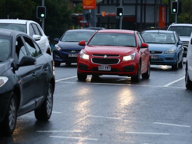 Dark and wet conditions on the roads, Brisbane.  Photographer: Liam Kidston.