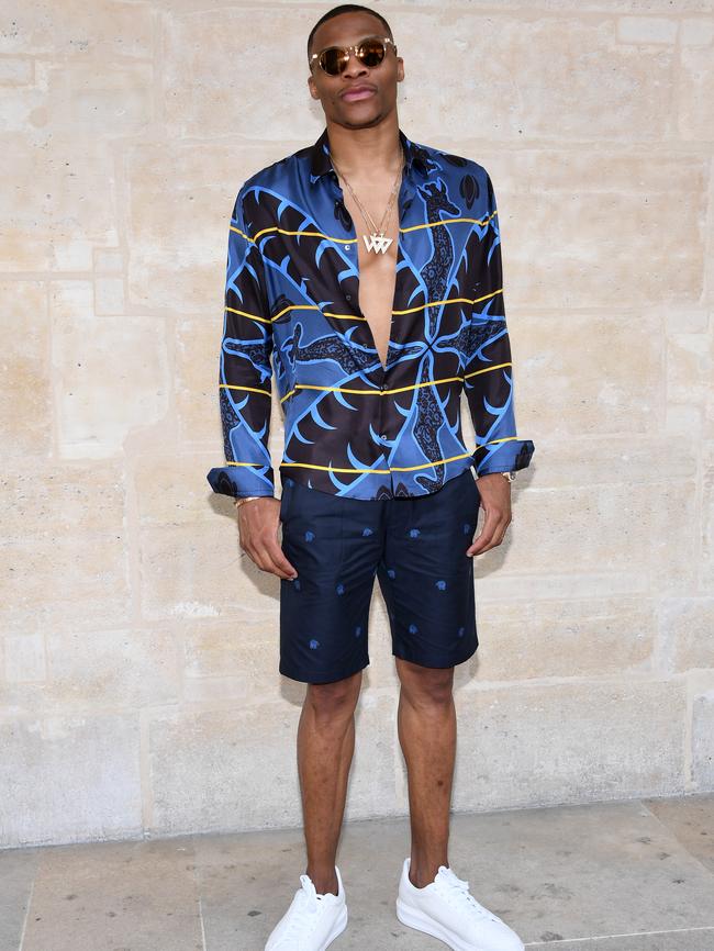 Here’s what you’d usually find Russell Westbrook rocking. Picture: Getty Images