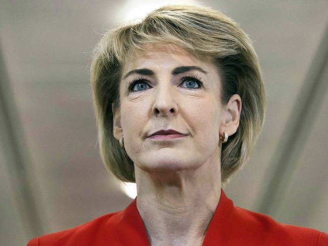 CANBERRA, AUSTRALIA-NCA NewsWire Photos: 20 OCTOBER 2020.Senator Michaelia Cash in the press gallery at Parliament House in Canberra. Picture: NCA NewsWire / Gary Ramage