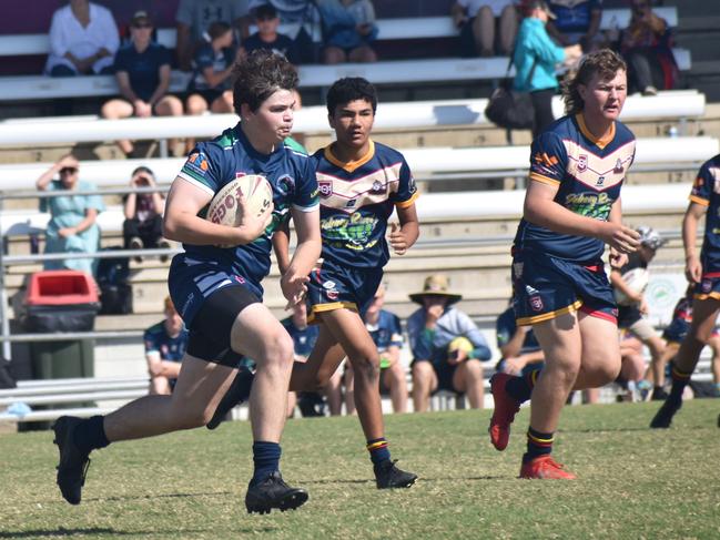 Rockhampton District Junior Rugby League CQ Club Challenge, under-15, Blackwater Crushers versus Brothers White, Browne Park, June 24, 2023.